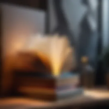 Abstract Art Inspired Book Display