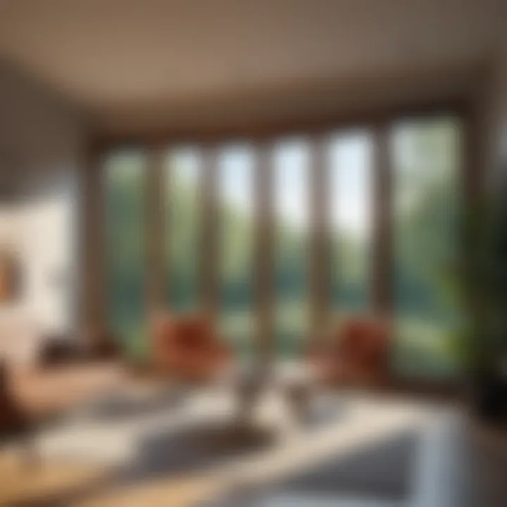 Illustration demonstrating improved acoustic comfort in a room with dual pane windows