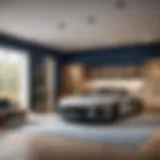 Architectural blueprints for garage conversion