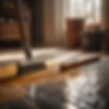 Artistic depiction of floor regrouting tools