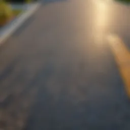 Different driveway materials showcasing texture and color variations