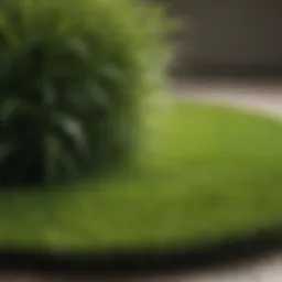 A pristine lawn of artificial grass showcasing its lush, vibrant color.