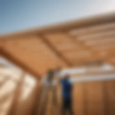 Final inspection of shed roof attachment for quality assurance
