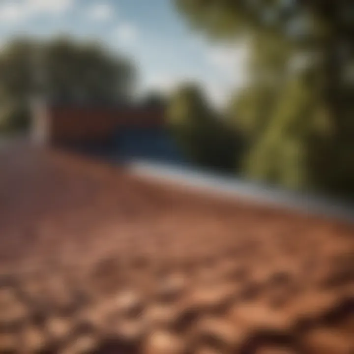 Roofing material being securely fastened to house structure