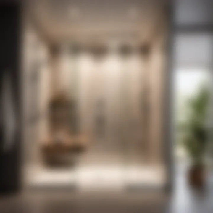Barrier-free shower design for wheelchair users