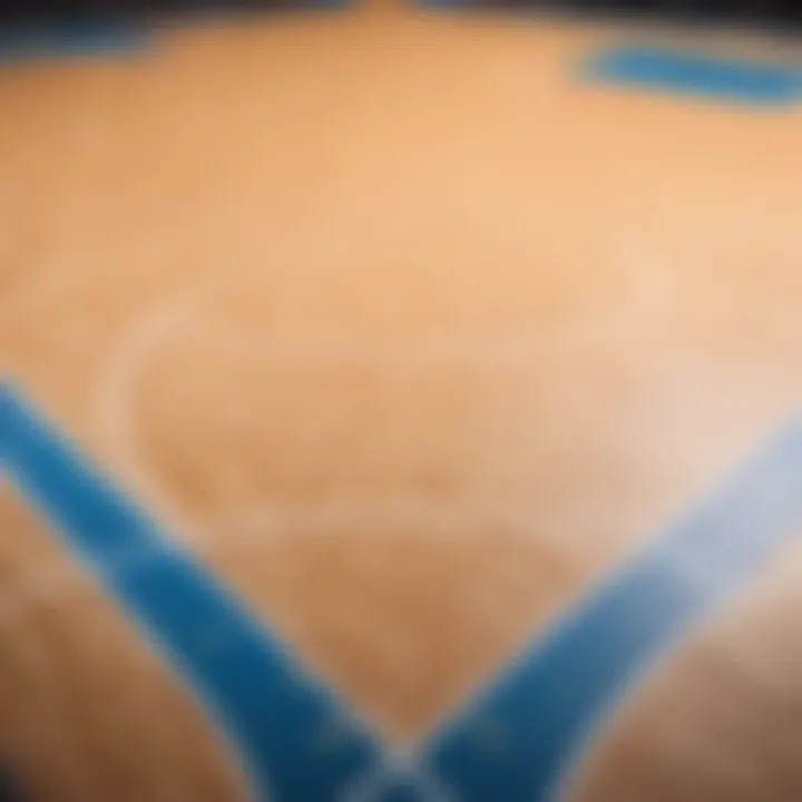 Basketball court planning blueprint