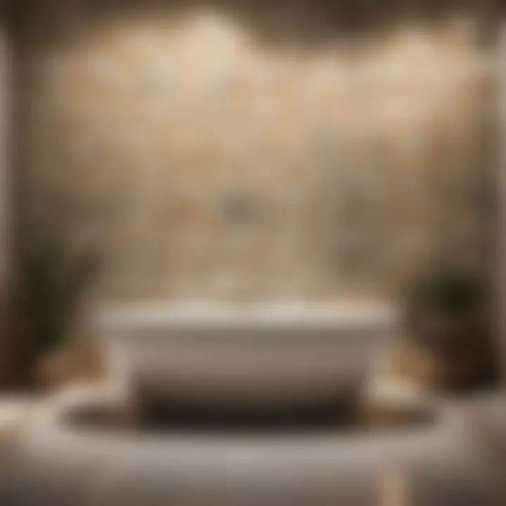 Artistic Bathroom Tile Pattern