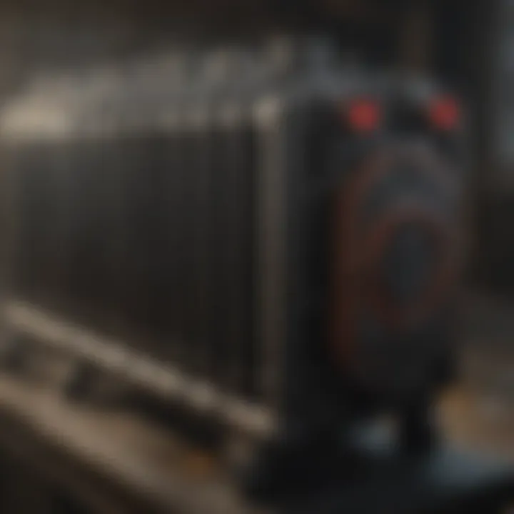 Diagram illustrating the mechanics of an oil radiator heater