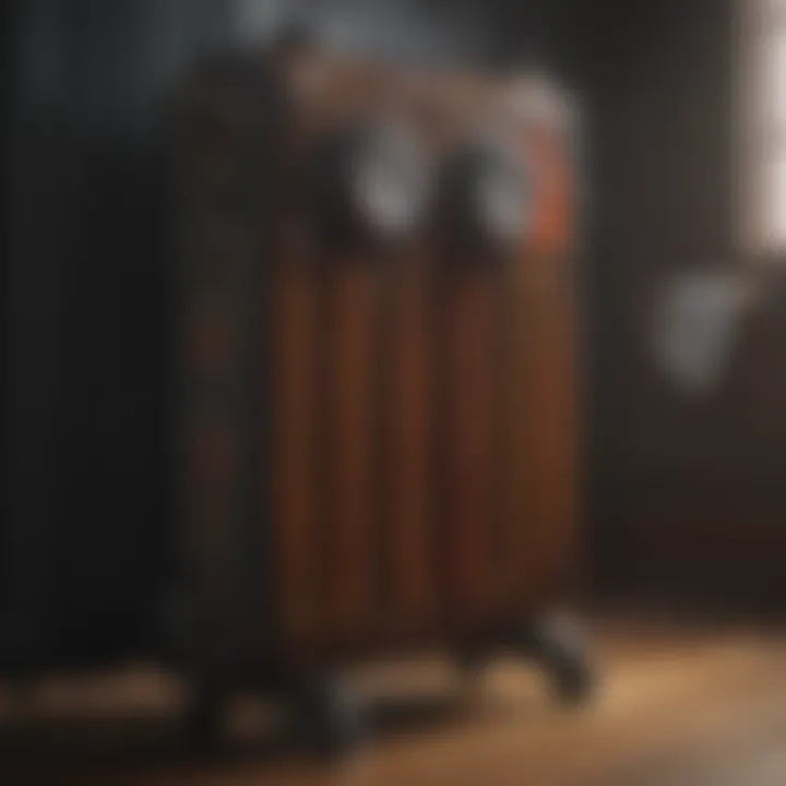 Safety features highlighted on an oil radiator heater