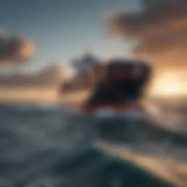 Cargo Ship for Transcontinental Transport A cargo ship transporting items across the ocean