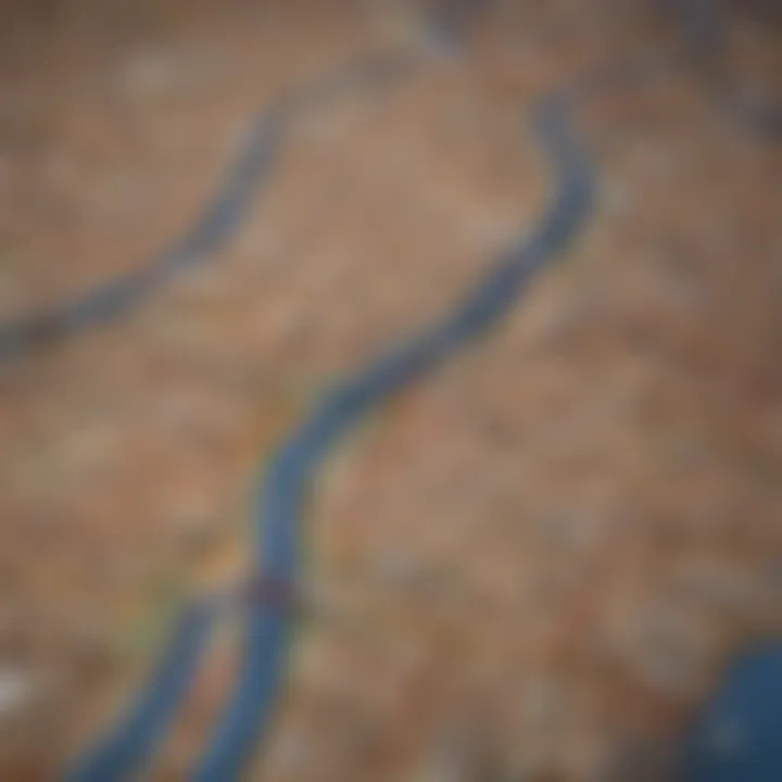 Route Map for Nationwide Moving Options A map highlighting various routes for moving items