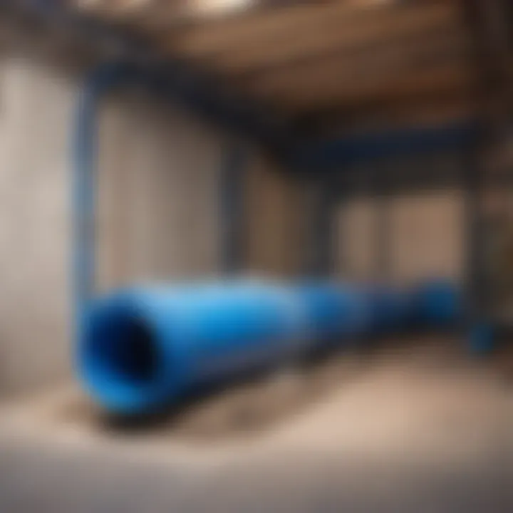 Blue Poly Pipe Installation