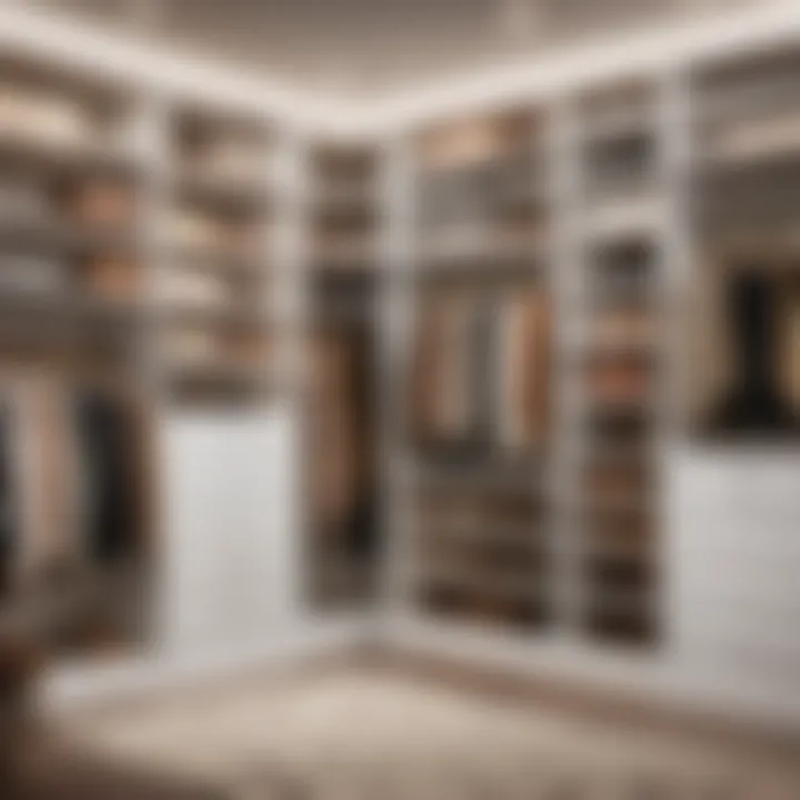 Custom closet organizer design blueprint