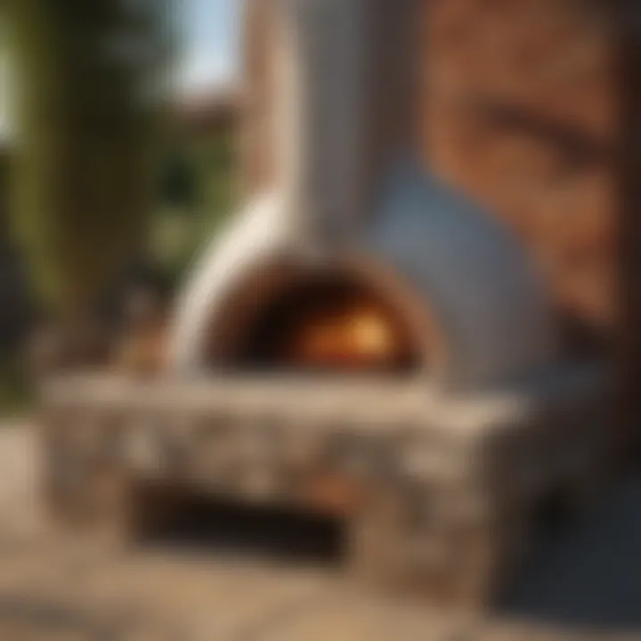 Masonry pizza oven construction