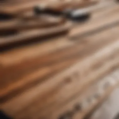 Craftsmanship Essentials Cedar Planks and Tools