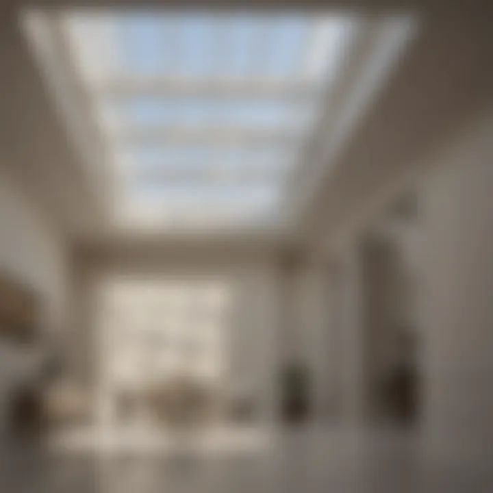 DIY installation of a skylight shade in progress