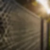 Chain link fence installation process