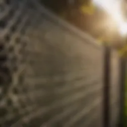 Chain link fence installation process