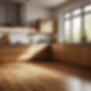 Chic Bamboo Flooring in Kitchen