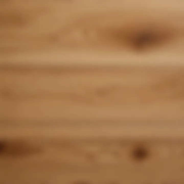 Close-Up of Wide Plank Light Hardwood Floor Grain