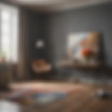 Color palette with price tags indicating cost considerations for painting