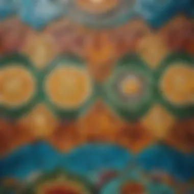 Vibrant Mosaic Backsplash Pattern Colorful mosaic backsplash