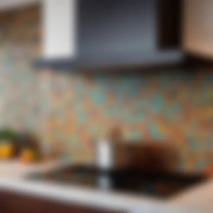 Colorful Mosaic Kitchen Backsplash