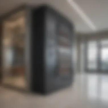 Visual representation of different zones in a commercial building with separate climate controls