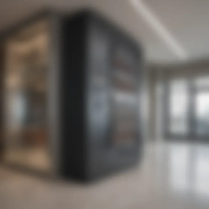 Visual representation of different zones in a commercial building with separate climate controls