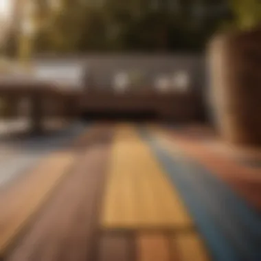 Composite Decking Color Palette