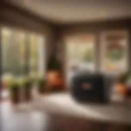 Modern residential setting with Generac natural gas generator installation