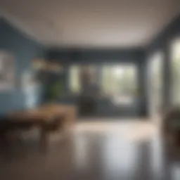 Blueprint of a renovated home showing layout