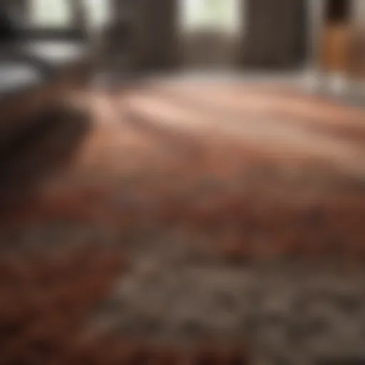 Elegant carpet texture in modern living room