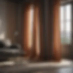 Elegant short window curtains enhancing a modern interior