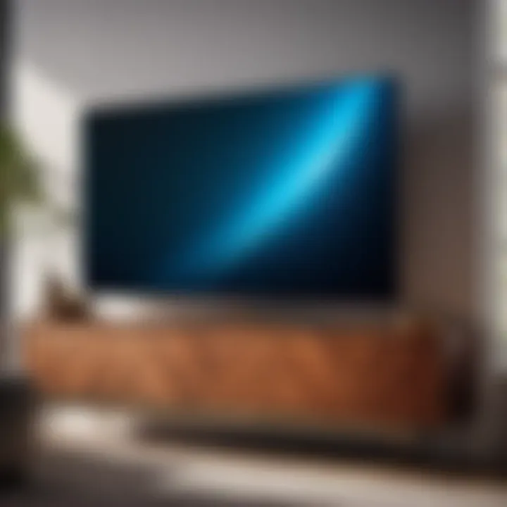 Sleek modern flat screen TV