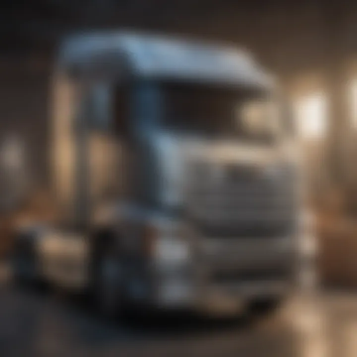 Illustration showing various factors influencing truck rental costs