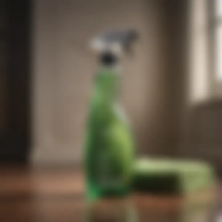 Luxurious eco-friendly cleaning products in a stylish packaging