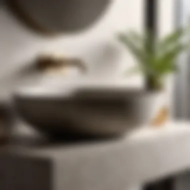 Concrete Bathroom Sink Counter Cover
