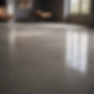 Concrete floor material options