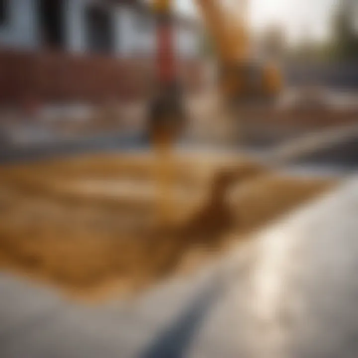 Concrete pouring for foundation