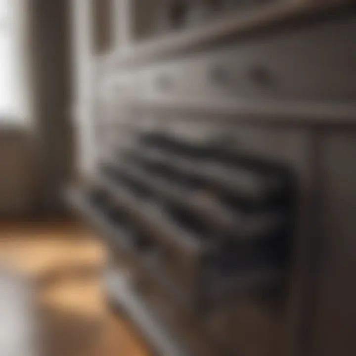 Completed custom closet drawer installation