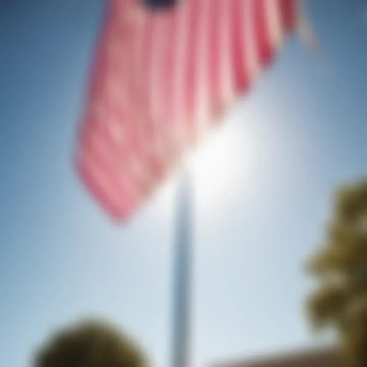 Contemporary Fiberglass Flagpole Installation
