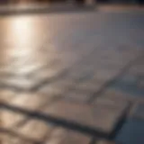 Abstract concrete paver design