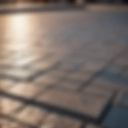 Abstract concrete paver design