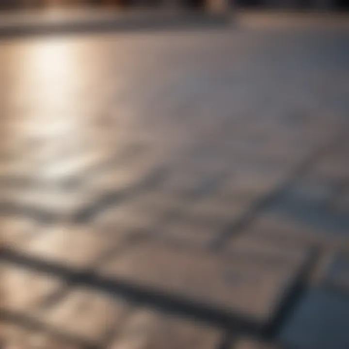 Abstract concrete paver design