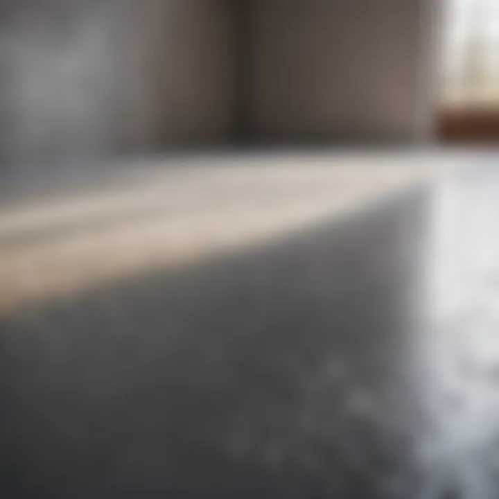 Assortment of Materials for Concrete Floor Finishing Variety of concrete floor finishing materials