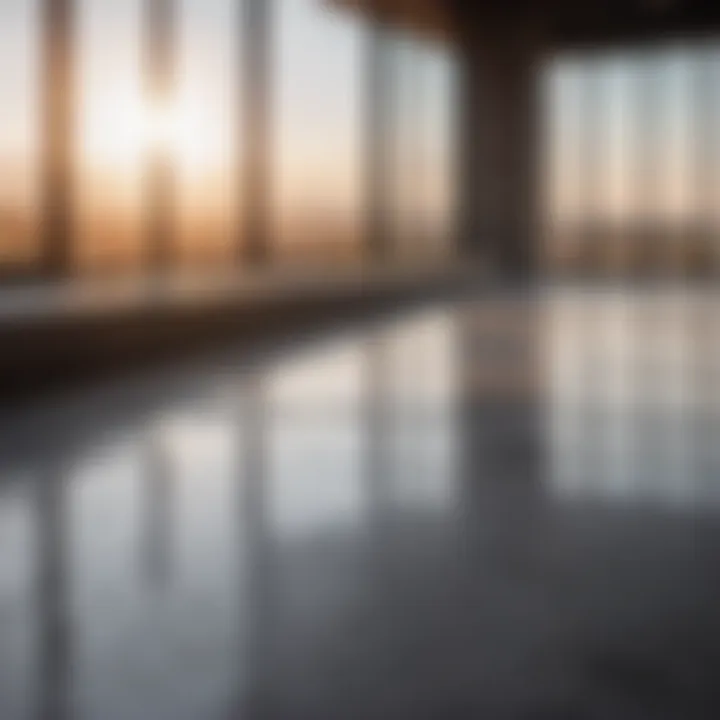 Dynamic Process of Concrete Floor Finishing Concrete floor finishing process in motion
