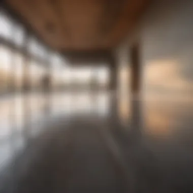 Craftsmanship in Concrete Floor Finishing Skilled worker perfecting concrete floor finish