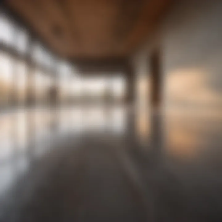 Craftsmanship in Concrete Floor Finishing Skilled worker perfecting concrete floor finish