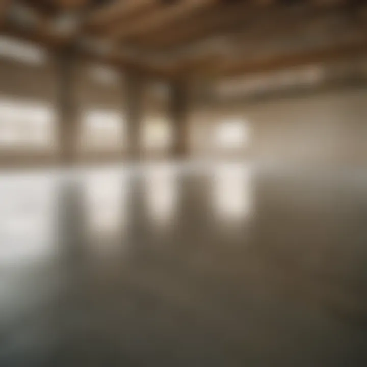 Garage floor finishing and sealing process